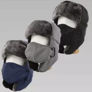 방한모비니 바라클라바 방한모+마스크 플러쉬방한모자