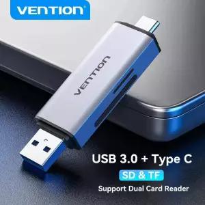 CF카드리더기 Vention SD 카드 판독기 USB C 마이크로 TF 어댑터 노트북 전화 스마트 메모리 30