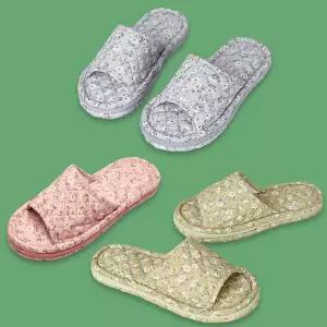 [에이치플러스몰]WL 거실 사무실 면 실내 화 3중 쿠션 예쁜 슬리퍼 면실내화 면슬리퍼