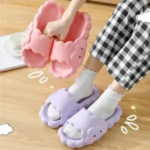 [에이치플러스몰]WL 구름동동 슬러퍼 층간소음방지 푹신한 거실화