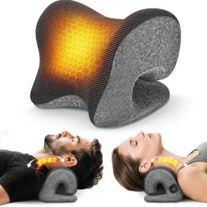 더 깊은 를 위한 그래핀 마그네틱 목 스트레칭기 즉각적인 히팅 패드 경추 견인 장치 베개 TMJ 긴장 근육