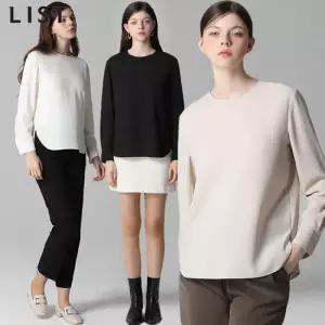 리스트 베이직 라운드넥 블라우스