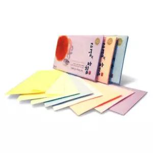 고궁의아침 01 백색 A4 85g 대례지 5매 10개 한지봉투