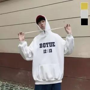 [골드스마일]남녀 루즈핏 겨울 따뜻한 안감 기모후드 티셔츠