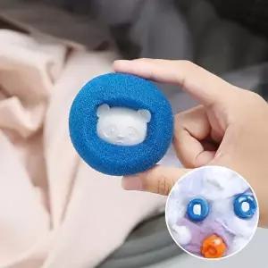 흡착실리콘 세탁기 먼지 강아지 고양이 털제거 스펀지 세탁볼 10P