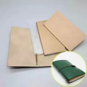 [문구] 가죽 메모장 다꾸 부드러운 수첩 그린 레트로