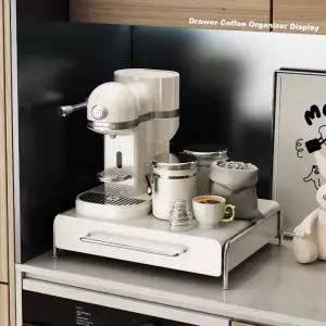 원두보관 캡슐 커피 디스플레이 랙 보관 서랍 바 인스 윈드 테이블 탑 티백 박스 머신 베이스 선반