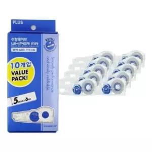 [문구] PLUS 플러스 수정테이프 리필 1p 10개입 WH-60R-10P