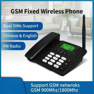 듀얼 SIM GSM 무선 데스크폰 가정/사무실용 디지털 키패드 탑재 유선 전화기