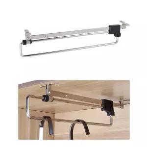 슬라이드 드레스룸헹거 옷걸이봉 붙박이행거 매장용 옷방 가구 행거 장부품 장행거 옷장