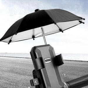 오토바이 휴대폰 거치대 우산 방수 차양 자전거 야외 스쿠터 폰 클립 핸들바 마운트 액세서리