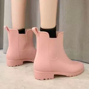 인기상품 여자 레인 부츠 첼시 앵클 비올때 장화 주방 청소 [W8AF0ED_260408]