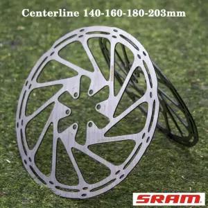 픽시브레이크 2pc SRAM 자전거 브레이크 로터 센터 라인 140mm 160mm 180mm 203mm MTB 도로 부품 스틸 유압
