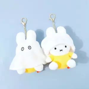 유령 미피 가방고리 인형 15cm-옐로우장난감 완구 유아 아동 어린이 캐릭터 봉제