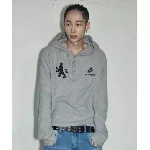 SCALLYWAG 와플 헨리넥 후디[그레이] 2067333