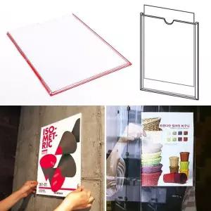A4꽂이판 A4 부착식 투명 안내판 인포프레임 홍보판 알림판