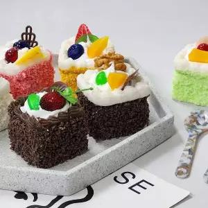 소형 조각 케익 모형 6구 세트 진짜같은 가짜 카페 소