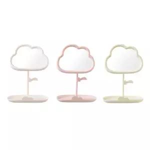 [RIZPICK]구름 모양 메이크업 탁상 거울 화장대 화장품 수납 인