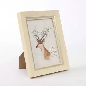 탁상용 사진액자 4x6 베이지 웨딩액자 돌사진액자