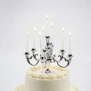 생일 파티 상들리에 기념일 미니 꽈배기 막대 초 하트 케이크 촛대