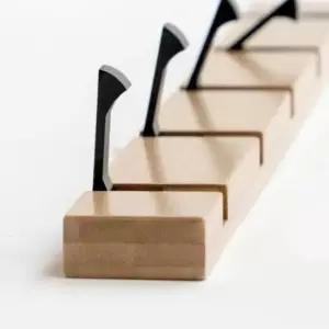 [생활] 우드 원목 현관 문 마스크 걸이 보관 2구 열쇠 차키 걸이대 거치대 벽걸이 후크