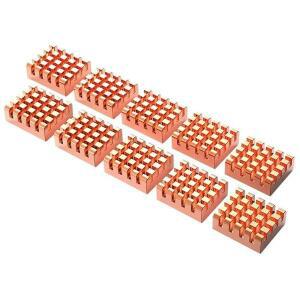 마더보드 칩셋 메모리 or GPU 냉각용 열 테이프가 포함 10PCS 순수 구리 방열판 라디에이터 핀