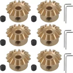 RC 카 파트 0.8 모듈 15 T 3 mm 내경 팩 6용 BQLZR 테이퍼드 베벨 기어