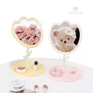 거울 미니 탁상거울 화장대 튤립 뷰레이터닷컴 학생거