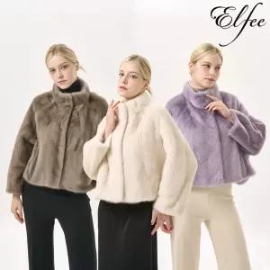 [롯데백화점]진도모피 풀스킨 휘메일 유색 밍크 자켓(E9W3EJ16_)