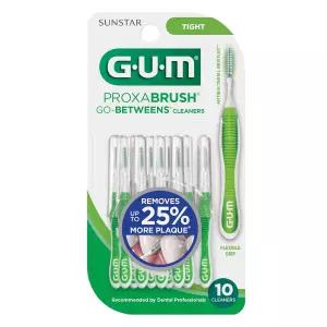 GUM-872H Sunstar Proxabrush Go-Between 클리너 타이트 10 카운트