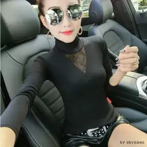 [골드스마일]폴라티셔츠 앞망사 롱티 폴라티 6897 SD