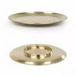 브런치접시 유기 원형 한정식 반찬접시 놋그릇 23.7cm 18호