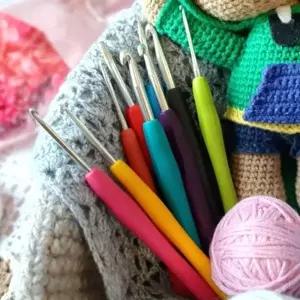 모사용 실리콘 코바늘 9종 세트 실리콘 모사용 뜨개바늘 세트 코바늘