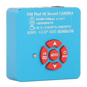 55MP 4K 2K HDMI USB 비디오 산업용 현미경 카메라 전화 커패시터 BGA CPU SMD 칩 납땜 수리