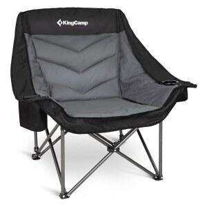 킹캠프 오버사이즈 XL 캠핑 의자, 성인용 헤비 듀티 500파운드 접이식 소파, 야외 스포츠 낚시 파티오 잔디밭을 위한 쿨러백 컵 홀더가 있는 패딩 처리된 대형 편안한 소파 시트