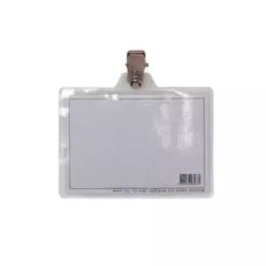 [문구/오피스] 바로바 비닐명찰 집게/가로 -팩 100개입