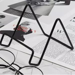 액자받침대 접시 사진 거치대 전시다이 소형 블랙