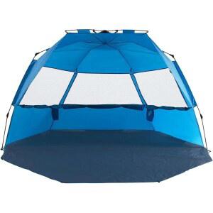 알반토르 비치 텐트 비치 우산 야외 일광 보호소 카바나 자동 즉석 팝업 UPF 50 휴대용 비치 그늘 캠핑 낚시 하이킹 캐노피 2-3인용 경량 방풍 기능을 쉽게 설정할 수