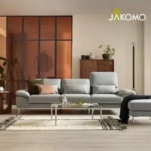 [신세계라이브쇼핑][자코모][장기무이자][스툴증정] 데니아 하이 3.5인 기능성 젠위브 패브릭 소파+스툴...