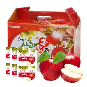 사과즙 1박스100ml x 50포 생사과 착즙100% / {2박스 구매시 + 10포 추가}