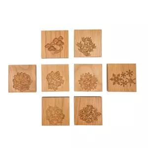 화과자 원목 성형틀 홈베이킹 주방 모양내기 목판 도구