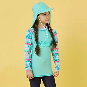 [보리보리/아이스샌드]아이스샌드 여주니어래쉬가드세트 BR-92015