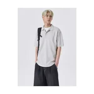 브랜드정품 에잇세컨즈 8SECONDS 베이직 코튼피케 카라 티 라이트 그레이 (424442EY22) 365373