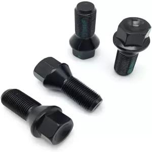 웨이준 4개 휠 러그 너트 M14 X 1.25 일부 BMW F30 F35 F10 F02 E70 모델 3613678151 스터드와 호환됩니다