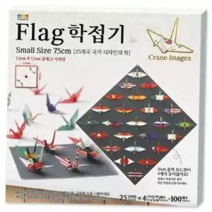 플래그학접기 (7.5cm/25디자인 100매/칼라팬시)