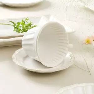 티니블랑 미뉴 도자기 커피잔 받침 세트 300ml 1P 홈카페컵 물컵