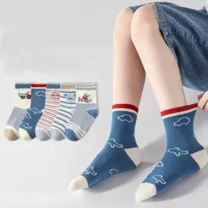 준캡 아동양말 어린이양말 자동차베 중목양말세트 5족세트