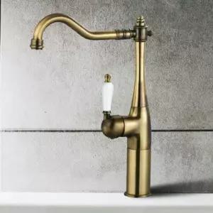 수전 HLBATH 5500 황동 클래식 원홀 세면기 탑볼