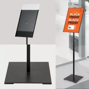 스냅 메뉴판 스탠드꽂이 홀더 명함판 사각 검정 A3거치대