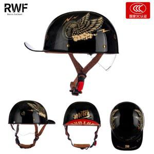 스냅백헬멧 오토바이 레트로 형 반모헬멧 M 빈티지 인디언 할리 그레이 가벼운 하프 스쿠터 여성용